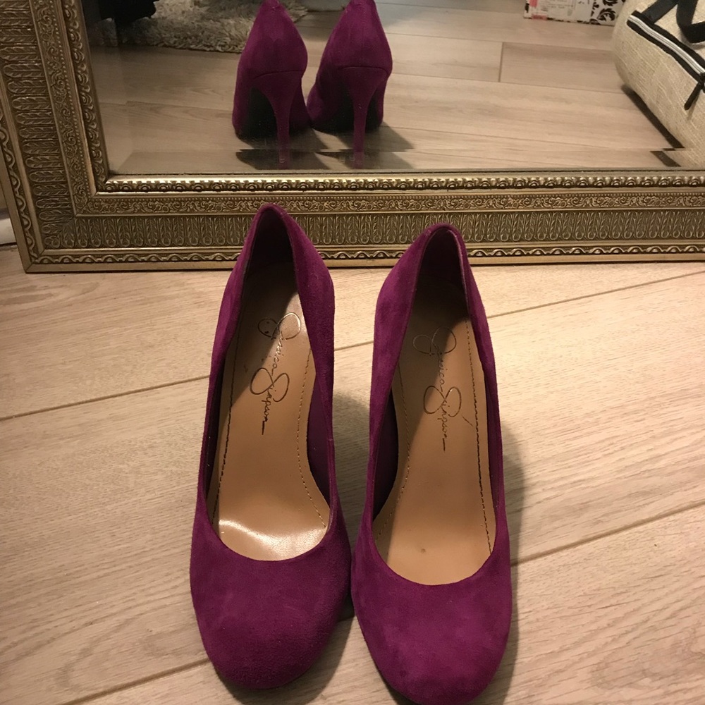 Suede heels
